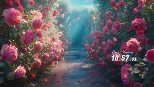 护眼花景