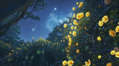 梦幻秘境森林星空