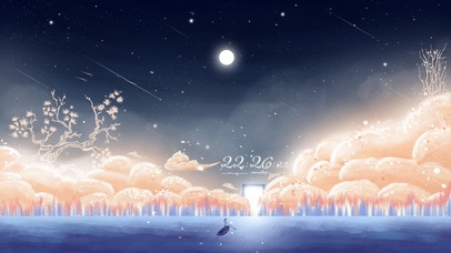 4k 梦幻星空湖中小船