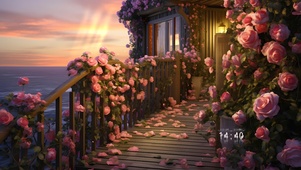 海边玫瑰小屋
