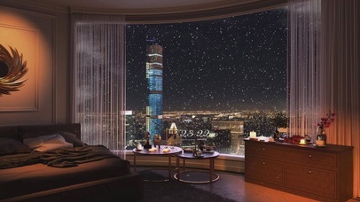 城市温馨豪华卧室