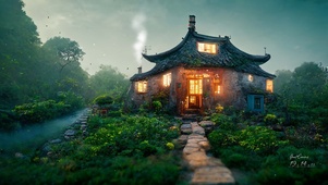 溪边小屋