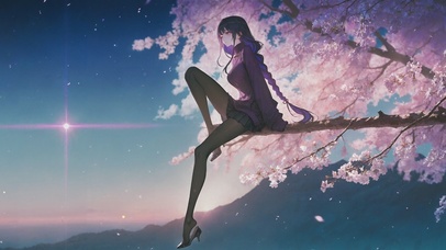 二次元插画女孩