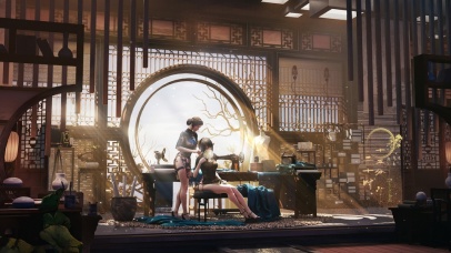 4K唯美古典旗袍美女