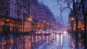 雨夜巴黎
