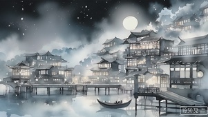 冬日月夜