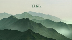 极简护眼治愈 雾隐山