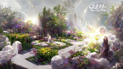 治愈唯美仙境花园
