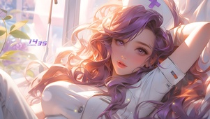 紫发护士姐姐