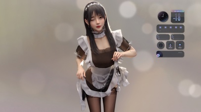 4K性感黑丝女仆美女小姐姐