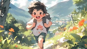 春游的少年