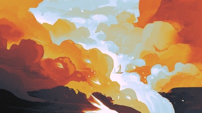 你从云中来-橙黄温暖版