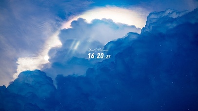 4K唯美治愈蓝色天空