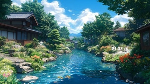 护眼溪水山庄