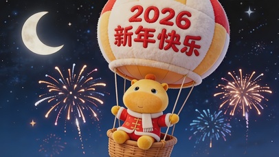 可爱噜噜烟花气球