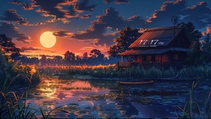 日落归山海