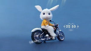 4k骑摩托小兔