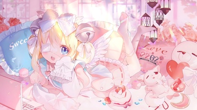 房间可爱萝莉女孩