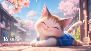 开心玩耍猫