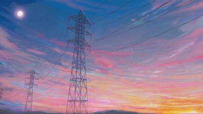 粉红色天空