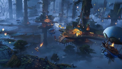 4K未来科技森林城市