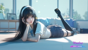 她的气质如兰花般高雅