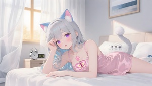 可爱猫耳女孩