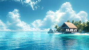 唯美小屋海景