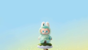 可爱绿色拉布布labubu