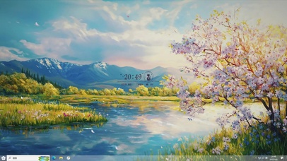 清新护眼风景AI-桌面主题