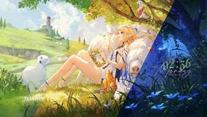 卡提希娅草坪小憩-随时间变化