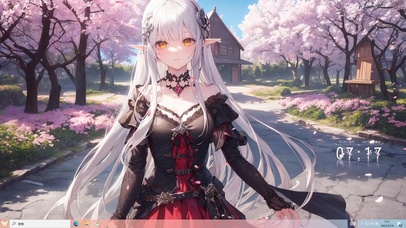 4k樱花大道纯欲精灵美少女