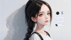 4k马尾女孩