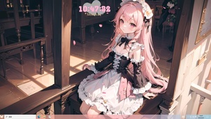 4k可爱粉毛萝莉女仆美少女