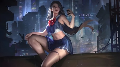 黑丝制服美女