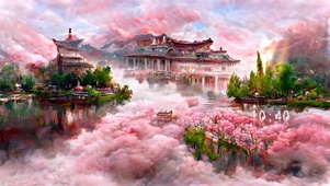 梦幻粉色城堡