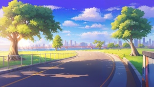 安静的海景公路