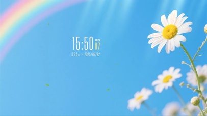 简约治愈花草壁纸