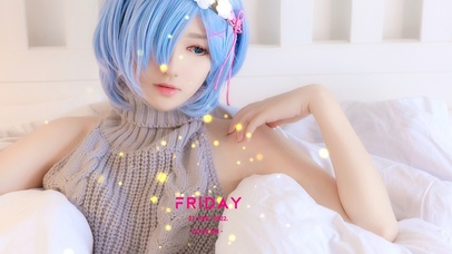 高清cos蕾姆美少女