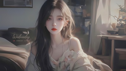 清冷优雅气质美女