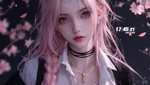 唯美樱花美女