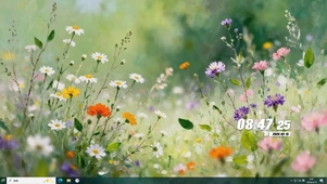 护眼花草树木桌面主题