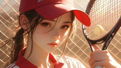 网球少女