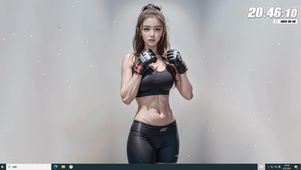 AI绘画 拳击美少女 运动美女