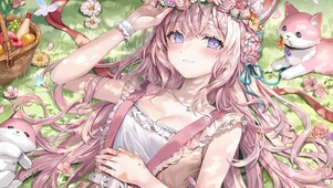 花中狐耳少女