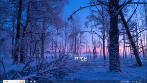 浪漫雪景主题壁纸