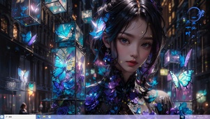 4k科幻蝴蝶纯欲美少女
