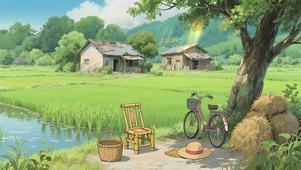 护眼 稻田