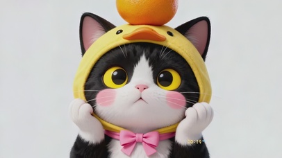 可爱调皮小花猫