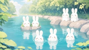 治愈系可爱兔